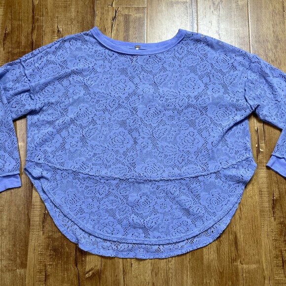 Womens Free People FP‎ purple lace medium m - Picture 1 of 7